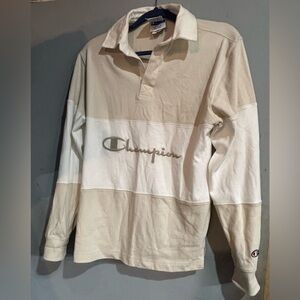 Champion women Cream and White Rugby Shirt
